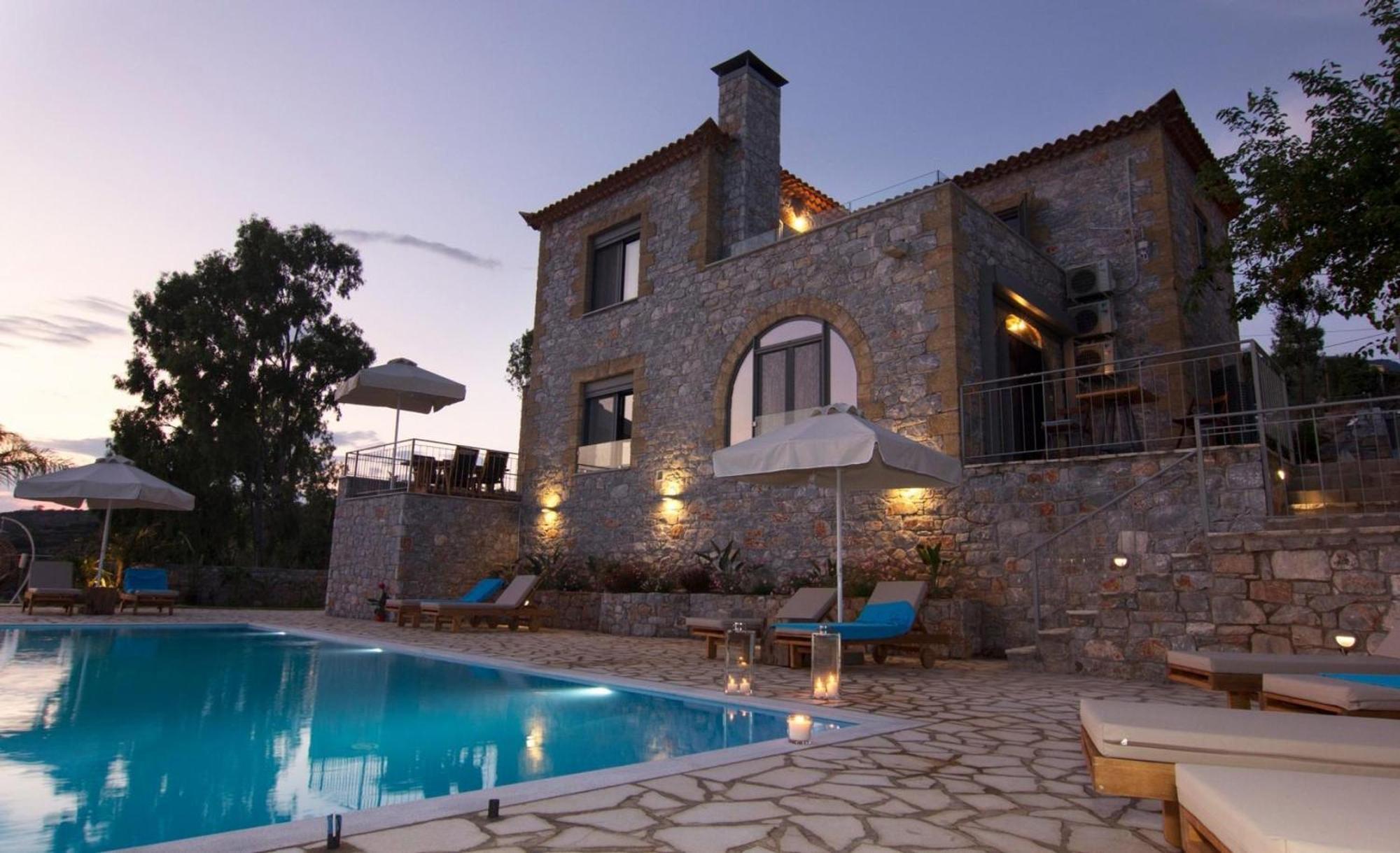 Irini Villa By Elrin Villas Mani Neokhorion  Exteriör bild