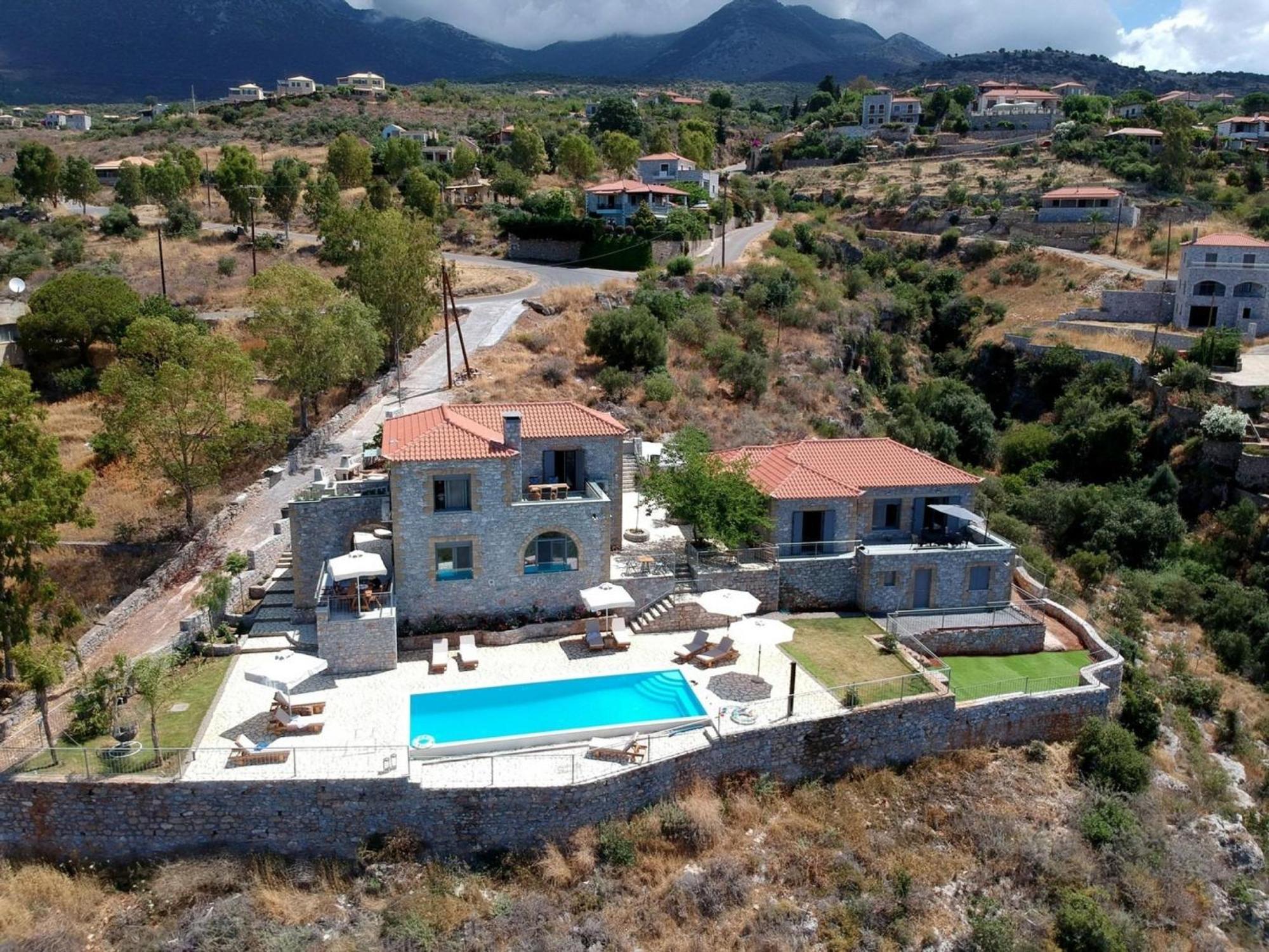 Irini Villa By Elrin Villas Mani Neokhorion  Exteriör bild